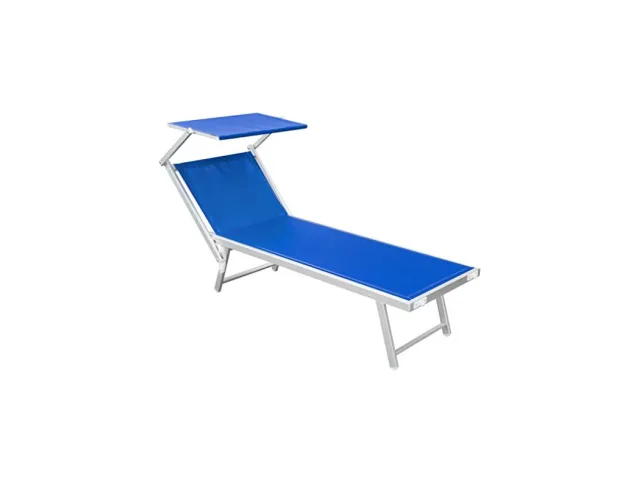 Lettino Alluminio Professionale Blu