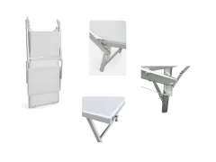 Lettino Alluminio Professionale Bianco foto 9