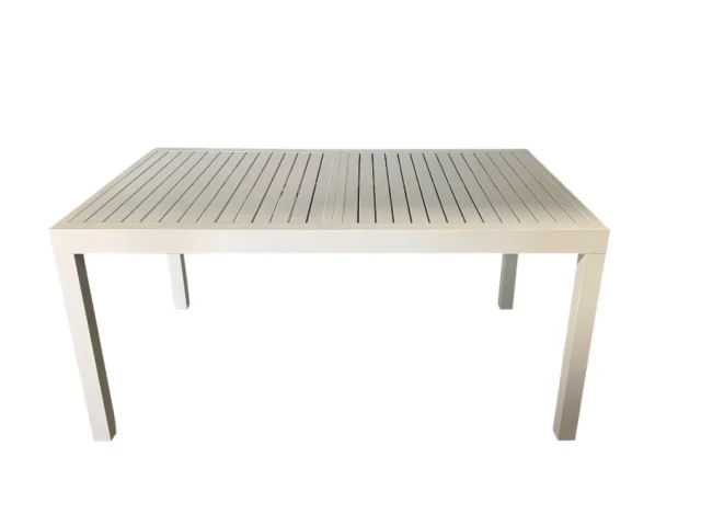 Tavolo Allungabile in alluminio colore bianco